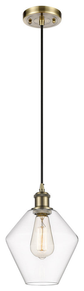 Innovations 516-1P-AB-G652-8-LED 1-Light Mini Pendant, Antique Brass