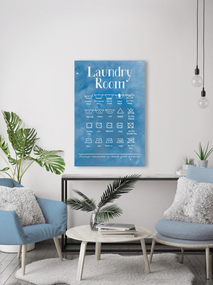 "Laundry Room III" Painting Print on Wrapped Canvas, 30x45