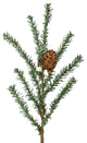 Vickerman Carmel Pine Tree With Pine Cones and Burlap Base, 42"
