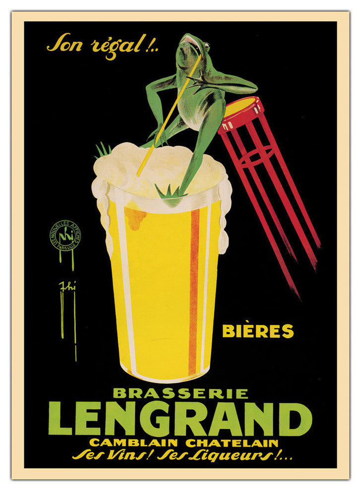 'Bieres Brasserie Lengrand' Canvas Art