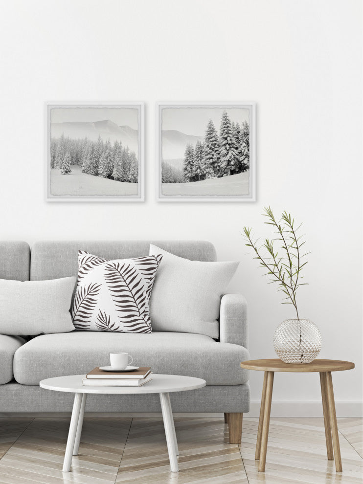 Hello Winter Diptych, 2-Piece Set, 18x18 Panels
