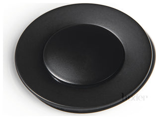 1-1/2" Push Pop-Up Drain Stopper for Sink, Matte Black, Without Overflow