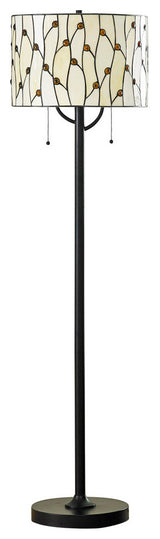 Vines Tiffany Glass Floor Lamp, Natural