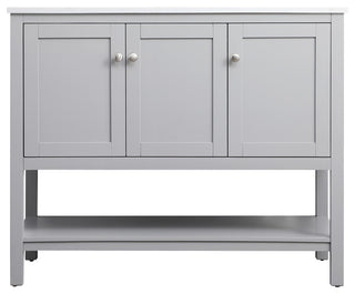 42" Single Bathroom Vanity, Grey