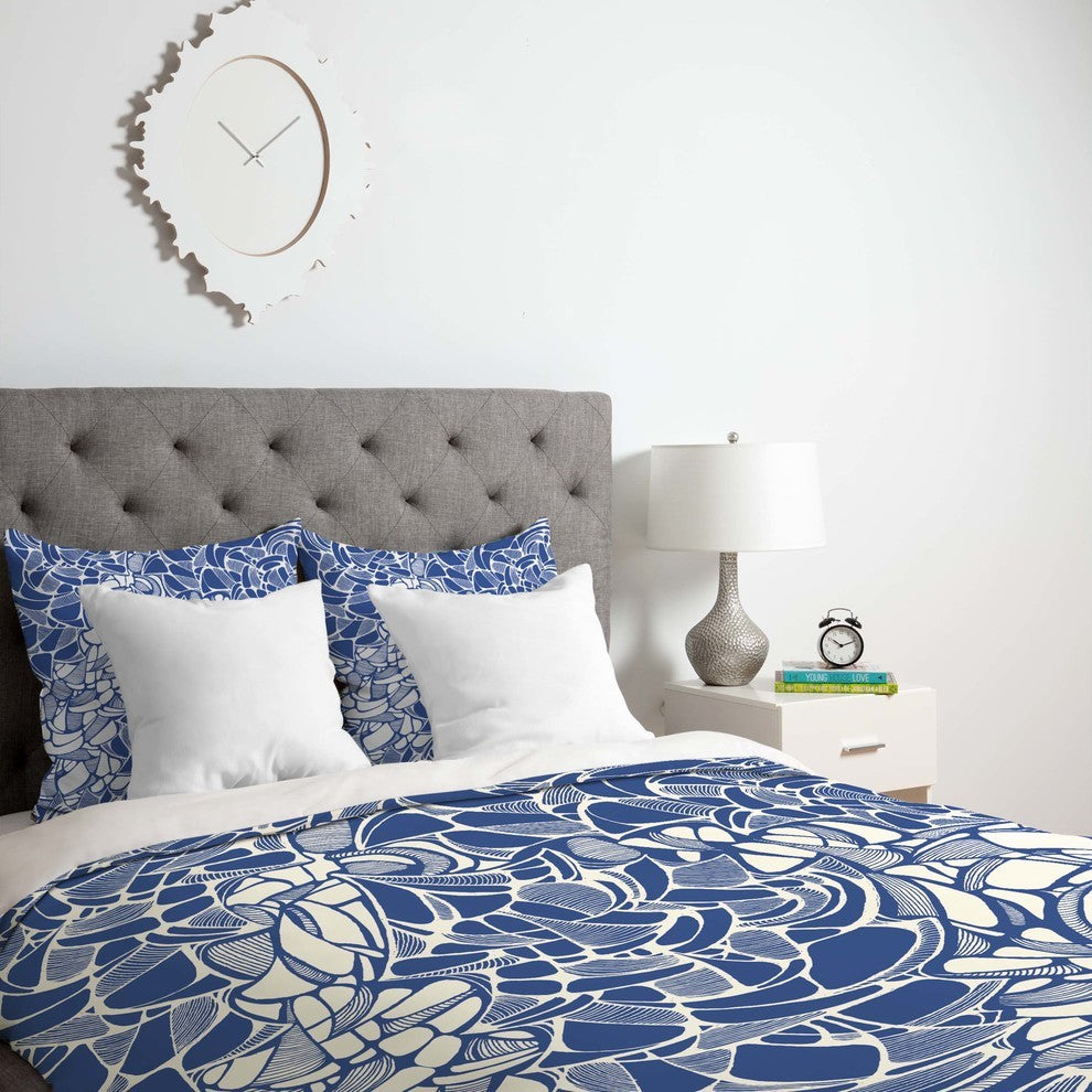 Deny Designs Karen Harris Carillon Periwinkle Duvet Cover - Lightweight