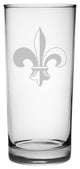 Fleur-De-Lis Highball Glasses, Set of 4