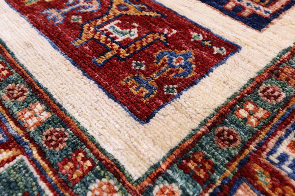Tribal Persian Gabbeh Handmade Wool Rug 3' 4" X 5' 6" Q11339
