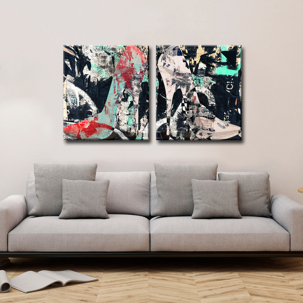 Ready2HangArt ''Urban Fashion XIX'' Canvas Art, 2-Pcs: 30" Hx30" W