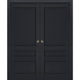 Sliding Interior French Double Pocket Doors | Veregio 7411 Antracite 84x 96