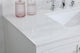 Tobias 42" Single Bathroom Vanity, White With Backsplash