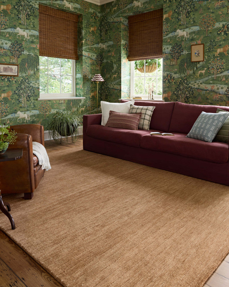 Chris Loves Julia x Loloi Henry Rust / Natural 3'-6" x 5'-6" Accent Rug