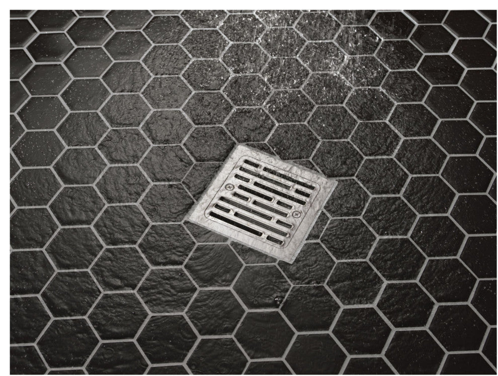 Delta DT062412 4" Tile-In Square Shower Drain - Matte Black