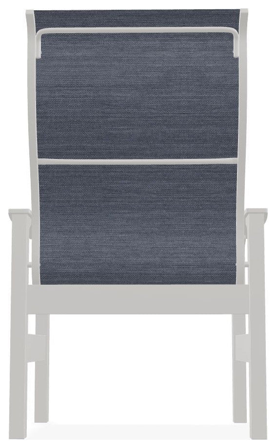 Leeward Sling Outdoor Armchair, Augustine Denim/Snow