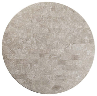 Karsen Dining Table With Marble Top, Natural Marble Top & Rustic Oak Finish