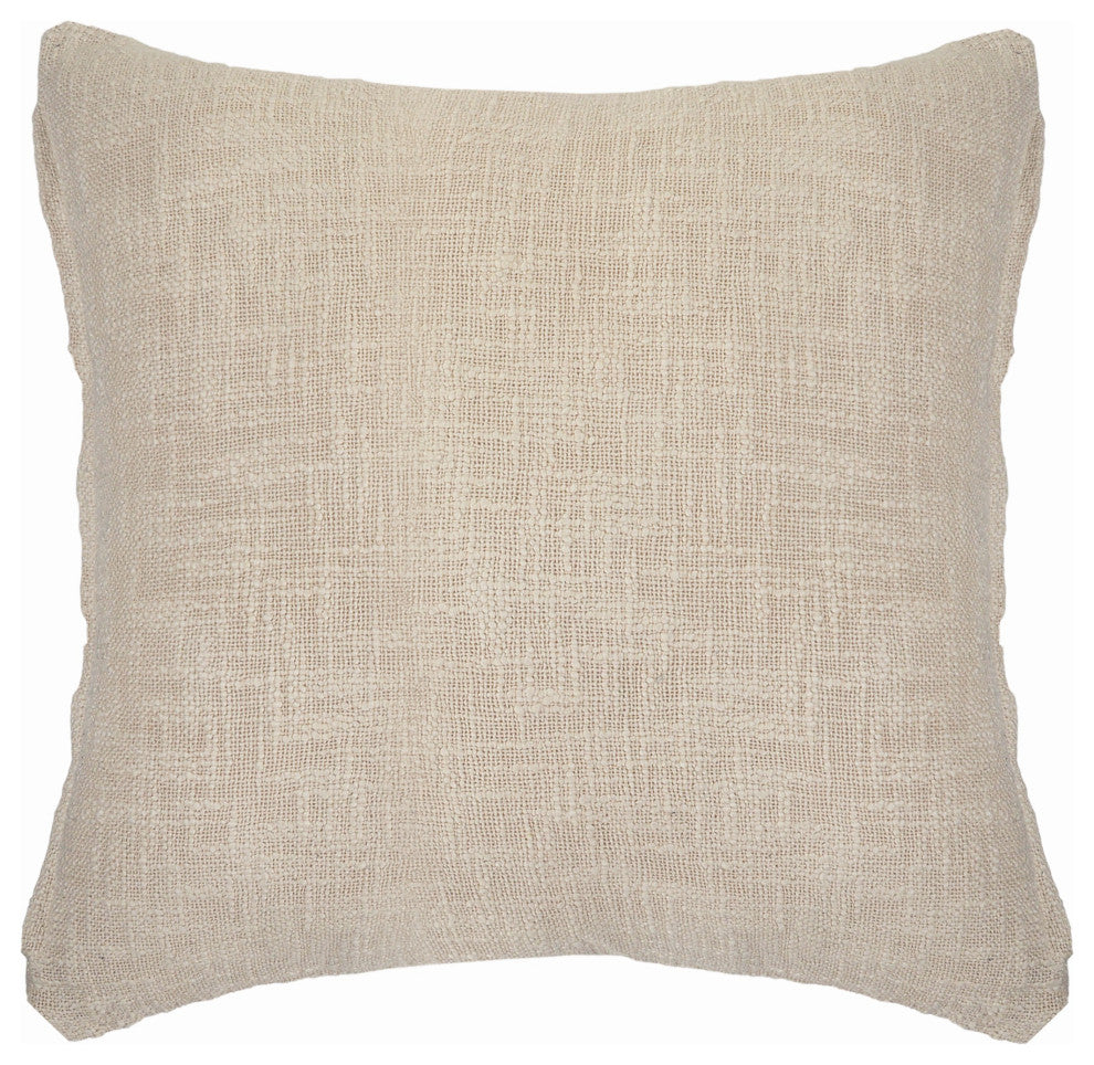 Solid Decorative Double Diamond Cotton Throw Pillow