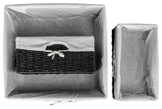 Rolling Laundry Hamper, Black, 2-Bag