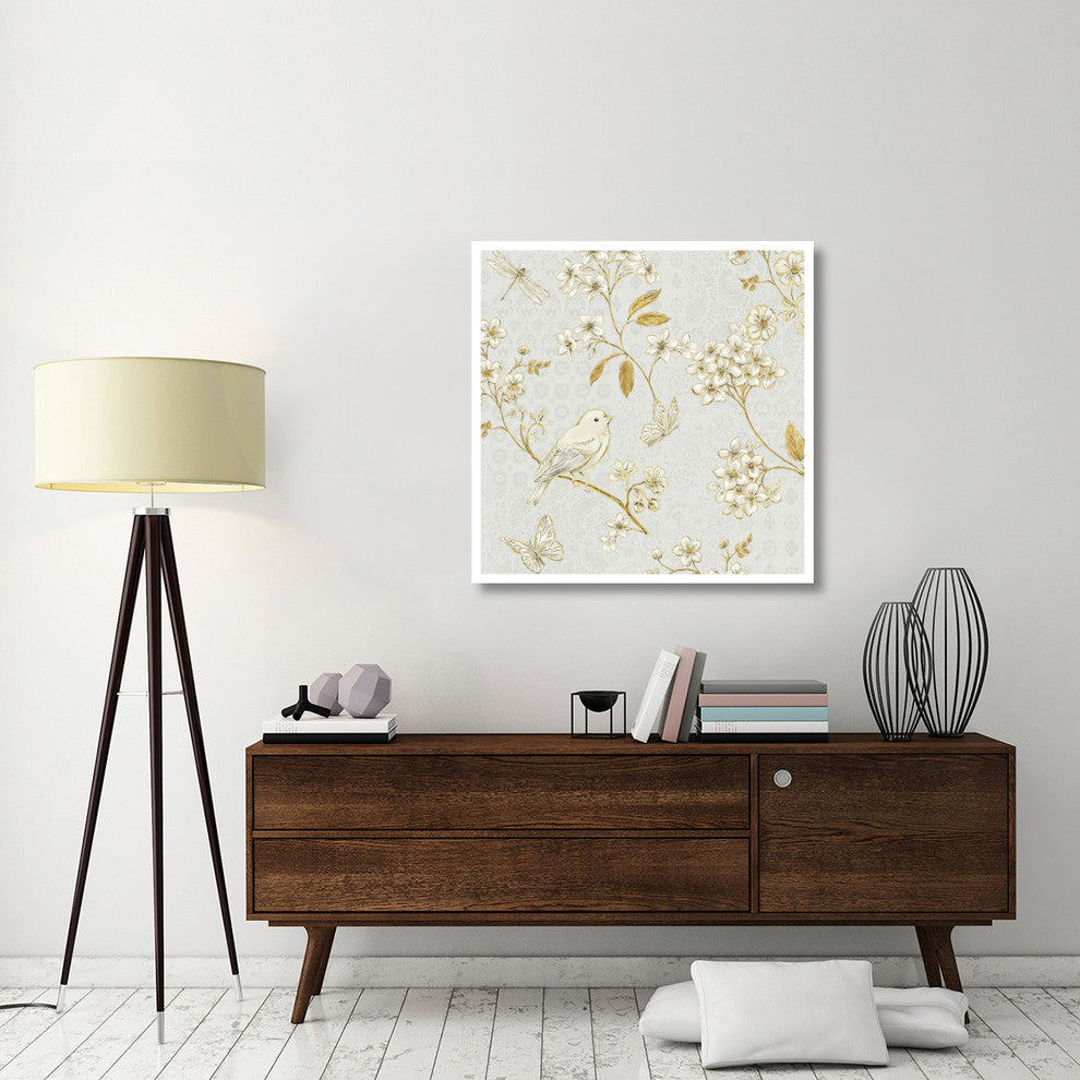 "Golden Garden IV" Digital Paper Print by Daphne Brissonnet, 38"x38"