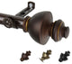 Madalena 13/16 inch dia. Curtain Rod, Cocoa, 66-120"