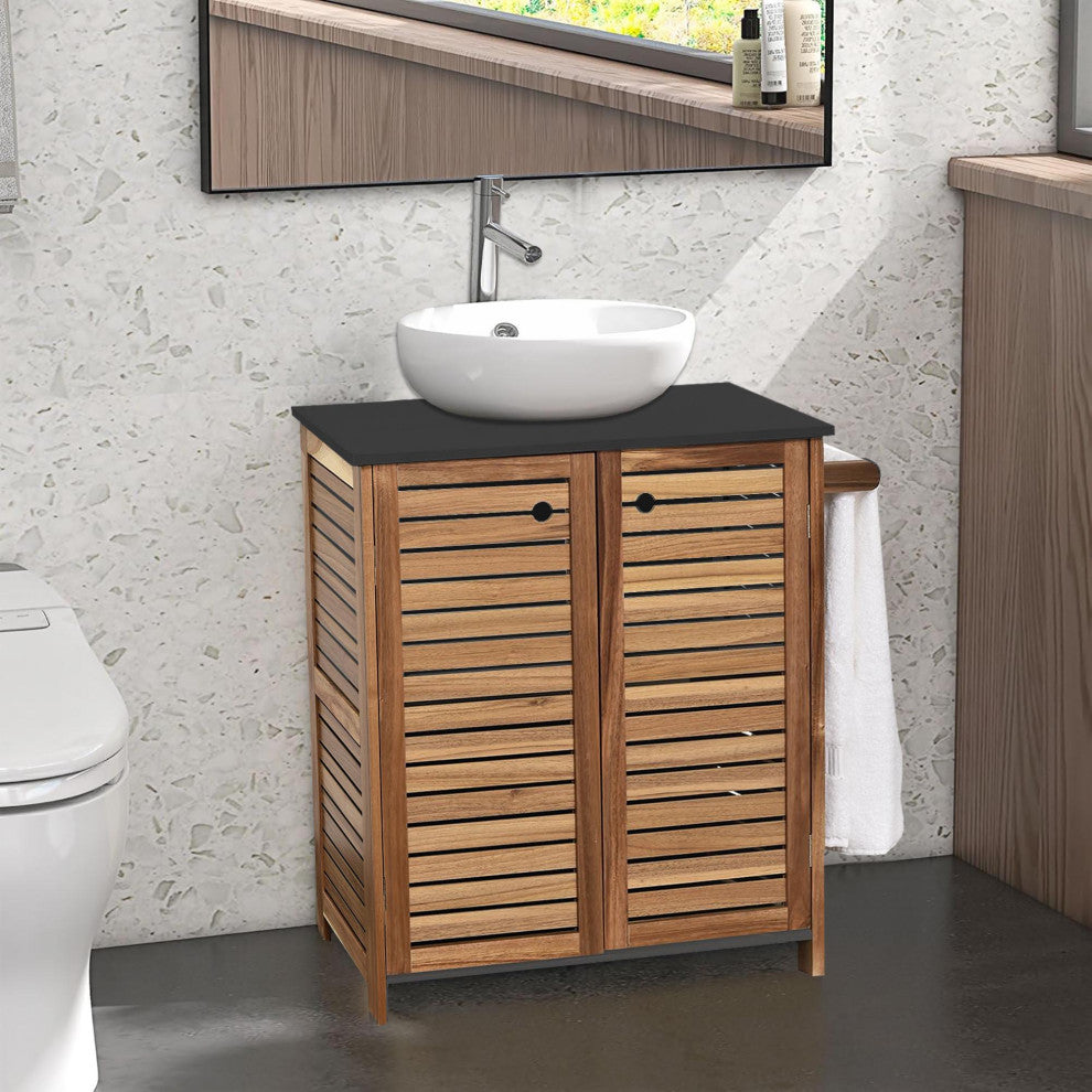 Under-Sink Cabinet, Bathroom Vanity for Small Spaces, U-Shaped Cut-Out, Elements