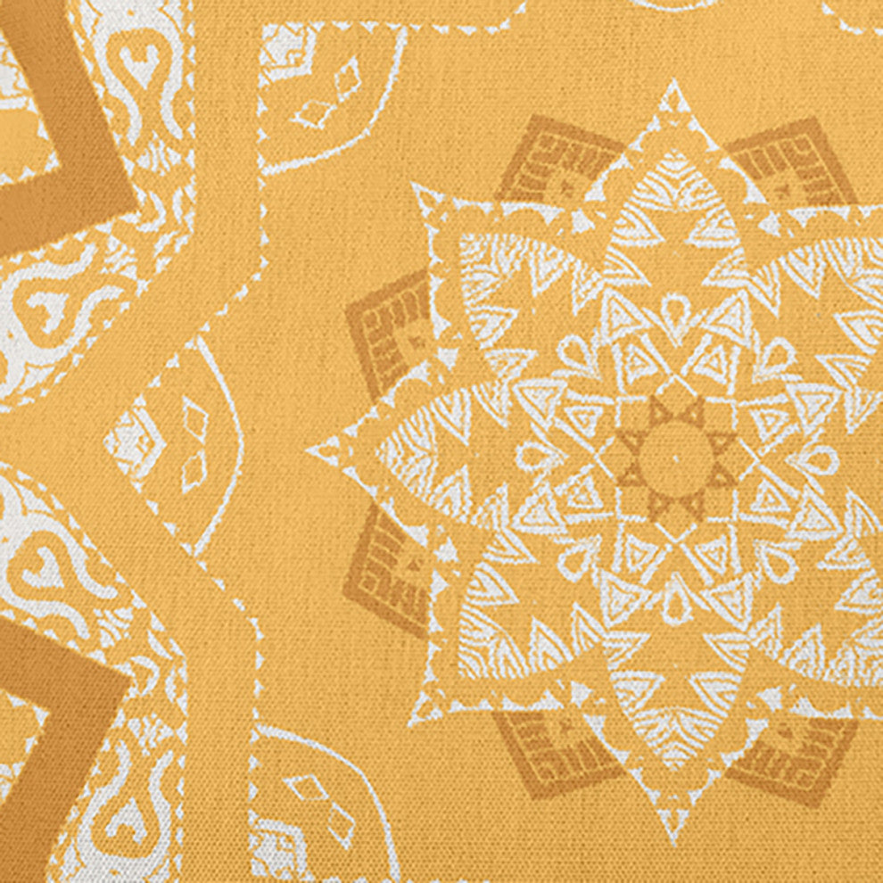 26" x 26" Shawl Decorative Indoor Pillow, Egg Yolk Yellow