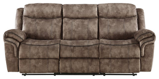 ACME Zubaida Sofa With USB Dock and Console, 2-Tone Chocolate Velvet