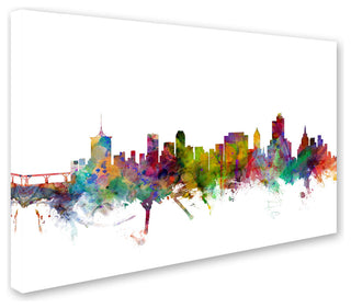"Tulsa, Oklahoma Skyline" Canvas Art by Michael Tompsett