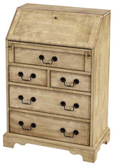 Danforth 5-Drawer Secretary, Antique Beige