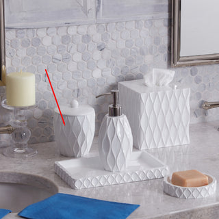 Wave, White, Canister