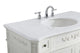 Bathroom Vanity, Antique White, 42", Single Sink
