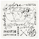 "Mapped Shorelines II" Digital Paper Print by Sue Schlabach, 20"x20"