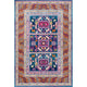Nuloom Tecumseh Tribal Tale Triptych Area Rug, Navy 5'Square