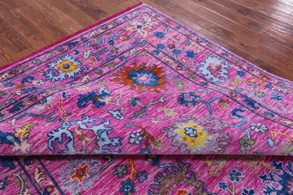 Turkish Oushak Handmade Wool Rug 7' 11" X 10' 3" - Q13616