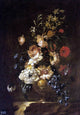 Francisco Perez Sierra Vase of Flowers Premium Canvas Print