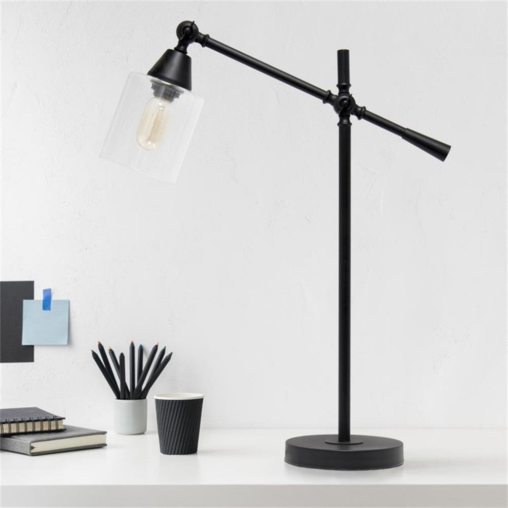 Elegant Designs Tilting Arm Desk Lamp, Black