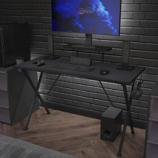 Mallot Black Mega Size Extended Gaming Mouse Pad 45.75"W x 23.75"D x .125"H