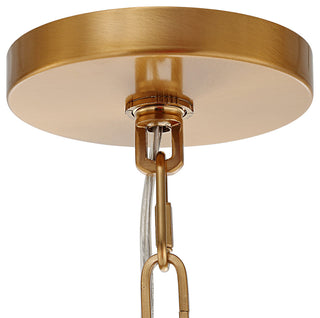 Uttermost 21380 Welkin 6 Light 30"W Chandelier - Warm Brass