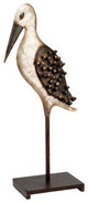 Metal Pelican Sculpture on Stand