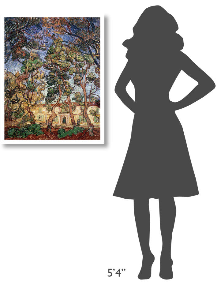 "Trees in the Garden of Saint-Paul Hospital" Print by Vincent Van Gogh, 25"x32"