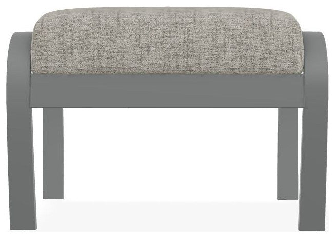 Belle Isle Cushion Outdoor Ottoman, Fresco Ash/Graphite