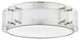 Clifford 1 Light Flush Mount, Polished Nickel