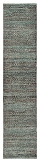12' Runner Blue and Purple Oriental Power Loom Runner Rug