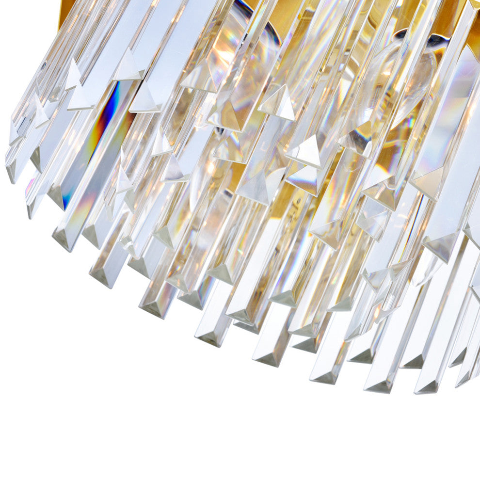 Panache 10 Light Down Chandelier With Medallion Gold Finish