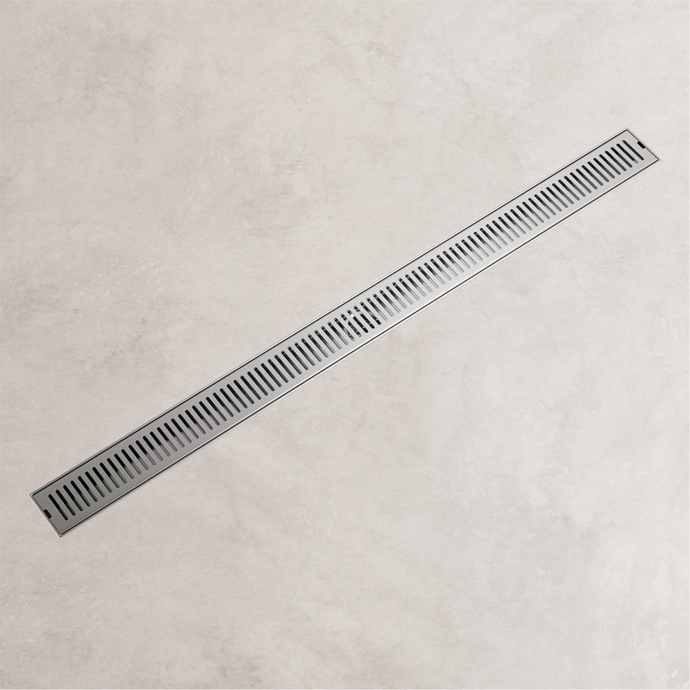 VIGO Elan Linear Shower Drain, Brushed Nickel, 36"
