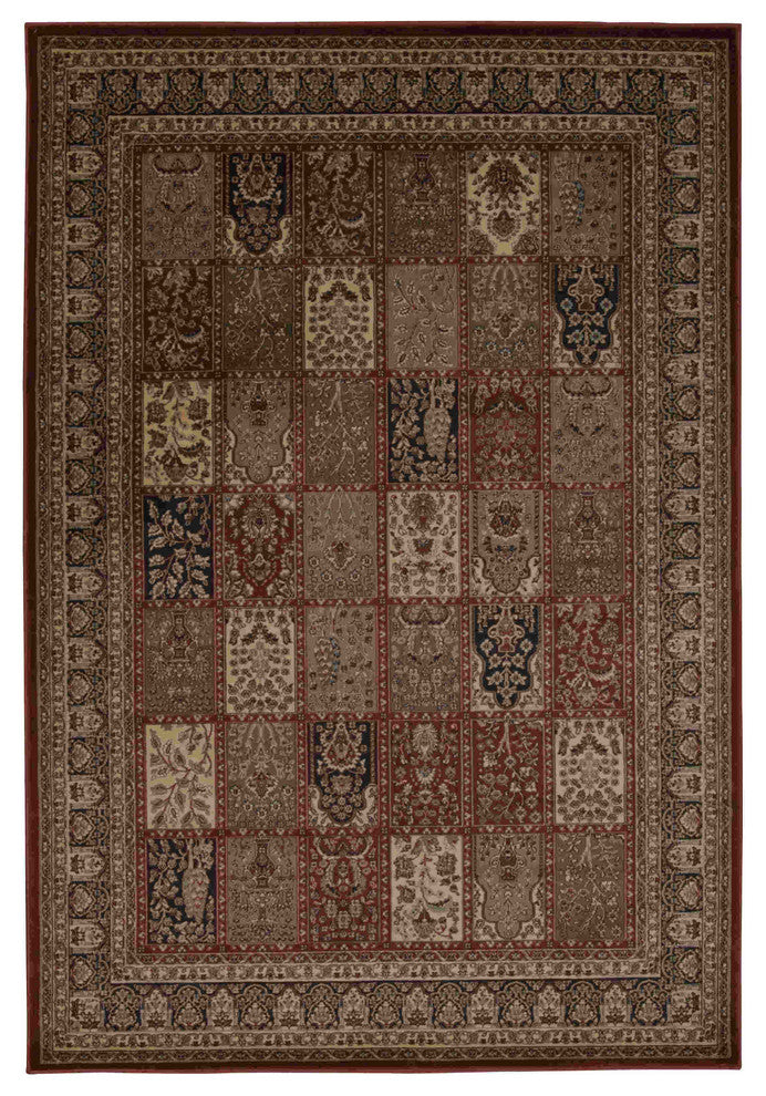 NOURISON ARARAT BURGUNDY AREA RUG
