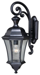 Aberdeen Dualux 10" Outdoor Wall Sconce, Shiny Black