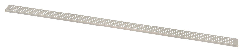 60" Linear Drain Metal Grate, Stainless Steel, Square