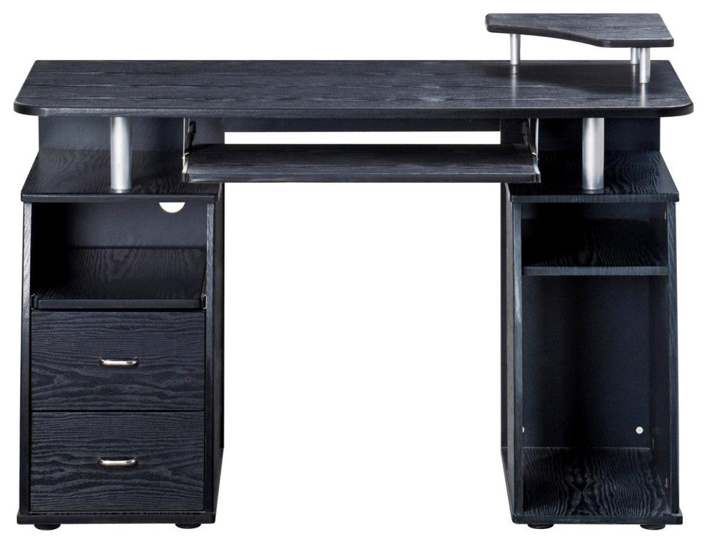 Techni Mobili Complete Computer Workstation Desk With Storage, Espresso