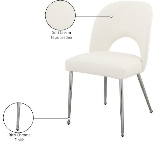 Logan Dining Chair, Set of 2, Cream