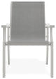 St. Catherine Sling Outdoor Armchair, Alloy/Snow