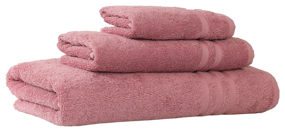 Denzi Towel Set, Tea Rose, 3 Piece